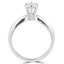 1/3 CT Round Diamond Solitaire Engagement Ring in 10K White Gold (MD160237)