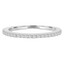 1/3 CTW Round Diamond Semi-Eternity Wedding Band Ring in 14K White Gold (MD160307)