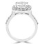 3 1/6 CTW Cushion Diamond Halo Engagement Ring in 14K White Gold (MD160380)