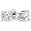 2/5 CTW Round Diamond 4-Prong Solitaire Stud Earrings in 14K White Gold (MD160409)