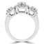 1 7/8 CTW Round Diamond Three-Stone Engagement Ring in 14K White Gold (MD160432)