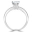 1/2 CT Marquise Diamond Solitaire Engagement Ring in 14K White Gold (MD160470)