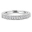 1/5 CTW Round Diamond Semi-Eternity Wedding Band Ring in 14K White Gold (MD170015)