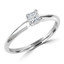 1/6 CT Princess Diamond Solitaire Engagement Ring in 10K White Gold (MD170172)