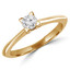 1/4 CT Round Diamond Solitaire Engagement Ring in 10K Yellow Gold (MD170190)