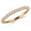 1/5 CTW Round Diamond Semi-Eternity Wedding Band Ring in 14K Yellow Gold (MD170312)