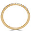 1/5 CTW Round Diamond Semi-Eternity Wedding Band Ring in 14K Yellow Gold (MD170312)