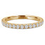 2/5 CTW Round Diamond Semi-Eternity Wedding Band Ring in 14K Yellow Gold (MD170318)