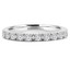 1/4 CTW Round Diamond Semi-Eternity Wedding Band Ring in 14K White Gold (MD170320)