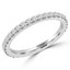 1/2 CTW Round Diamond Semi-Eternity Wedding Band Ring in 14K White Gold (MD170425)