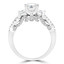 1 3/4 CTW Princess Diamond Three-Stone Engagement Ring in 14K White Gold (MD180069)