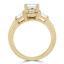 1 1/2 CTW Princess Diamond Three-Stone Engagement Ring in 14K Yellow Gold (MD180115)