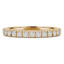 1/3 CTW Round Diamond Semi-Eternity Wedding Band Ring in 14K Yellow Gold (MD180187)