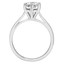 2/3 CT Round Diamond Solitaire Engagement Ring in 14K White Gold (MD180516)