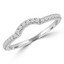 1/5 CTW Round Diamond Semi-Eternity Wedding Band Ring in 14K White Gold (MD180594)