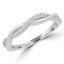 1/5 CTW Round Diamond Semi-Eternity Wedding Band Ring in 14K White Gold (MD180596)