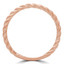 Braided Rope Classic Wedding Band Ring in 14K Rose Gold (MD180603)