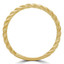 Braided Rope Classic Wedding Band Ring in 14K Yellow Gold (MD180604)