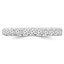 7/8 CTW Round Diamond Semi-Eternity Wedding Band Ring in 14K White Gold (MD180607)