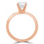 9/10 CT Round Diamond Solitaire Engagement Ring in 14K Rose Gold (MD190017)