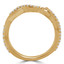 1/5 CTW Round Diamond Twist Semi-Eternity Wedding Band Ring in 10K Yellow Gold (MD190038)