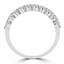 3/4 CTW Round Diamond Semi-Eternity Wedding Band Ring in 14K White Gold (MD190167)