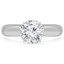 2/5 CT Round Diamond Solitaire Engagement Ring in 14K White Gold (MD190197)