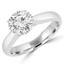 2/5 CT Round Diamond Solitaire Engagement Ring in 14K White Gold (MD190197)