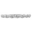 1/5 CTW Round Diamond Twisted Semi-Eternity Wedding Band Ring in 14K White Gold (MD190215)
