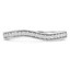 1/4 CTW Round Diamond Semi-Eternity Wedding Band Ring in 18K White Gold (MD190243)
