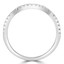 1/4 CTW Round Diamond Semi-Eternity Wedding Band Ring in 14K White Gold (MD190245)