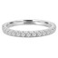 2/5 CTW Round Diamond Semi-Eternity Wedding Band Ring in 14K White Gold (MD190247)