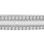 3 4/5 CTW Baguette Diamond Three-Row Bangle Bracelet in 18K White Gold (MD190295)