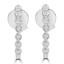 1/20 CTW Round Diamond Bar Stud Earrings in 14K White Gold (MD190317)