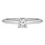 2/5 CT Round Diamond Solitaire Engagement Ring in 14K White Gold (MD190451)