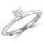 2/5 CT Round Diamond Solitaire Engagement Ring in 14K White Gold (MD190451)