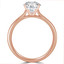 1/2 CT Round Diamond Solitaire Engagement Ring in 14K Rose Gold (MD190548)