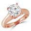 2/5 CT Round Diamond Solitaire Engagement Ring in 14K Rose Gold (MD190551)
