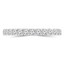 2/5 CTW Round Diamond Semi-Eternity Wedding Band Ring in 14K White Gold (MD190554)