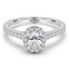 1 3/8 CTW Oval Diamond 4-Prong Oval Halo Engagement Ring in 14K White Gold with Accents (MD200021)