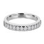 1/3 CTW Round Diamond Semi-Eternity Wedding Band Ring in 14K White Gold (MD200097)