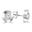 1/3 CTW Round Diamond Bezel Set Stud Earrings in 14K White Gold (MD200206)