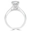 3/5 CT Round Diamond Cathedral Solitaire Engagement Ring in 18K White Gold (MD200226)