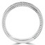 1/3 CTW Round Diamond Vintage Milgrained Semi-Eternity Anniversary Wedding Band Ring in 14K White Gold (MD200253)