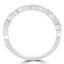 1/8 CTW Round Diamond Vintage Milgrained Semi-Eternity Anniversary Wedding Band Ring in 14K White Gold (MD200254)
