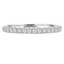 1/5 CTW Round Diamond Semi-Eternity Anniversary Wedding Band Ring in 14K White Gold (MD200276)
