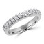 1/3 CTW Round Diamond Semi-Eternity Anniversary Wedding Band Ring in 14K White Gold (MD200332)