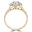 1 9/10 CTW Round Diamond Halo Engagement Ring in 14K Yellow Gold with Accents (MD200350)