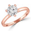 1 CT Round Diamond 6-Prong Solitaire Engagement Ring in 14K Rose Gold (MD200520)