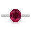 2 9/10 CTW Oval Pink Tourmaline Hidden Halo Cocktail Engagement Ring in 14K White Gold (MD200531)